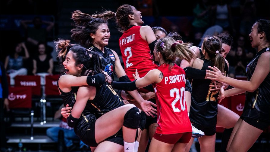 Tuyển bóng chuyền nữ Thái Lan thắng đậm đối thủ cao to ở Volleyball Nations League 2023