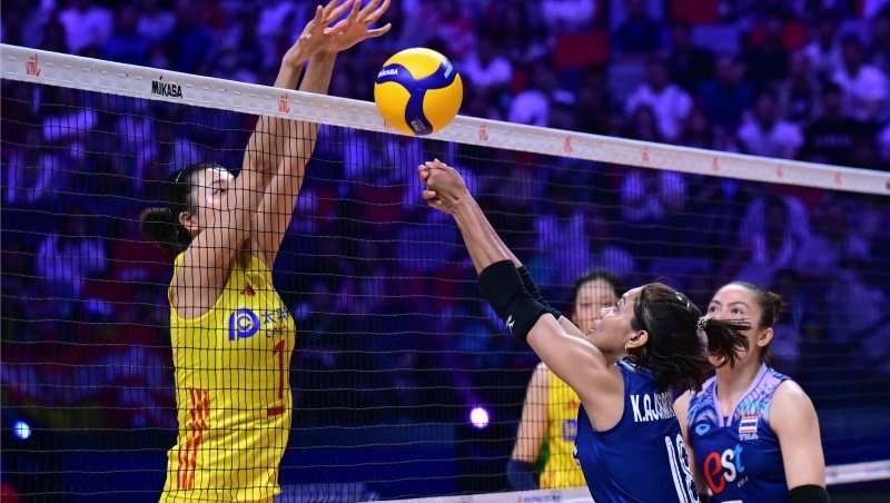Bóng chuyền nữ Thái Lan thua trắng Trung Quốc ở Volleyball Nations League 2024