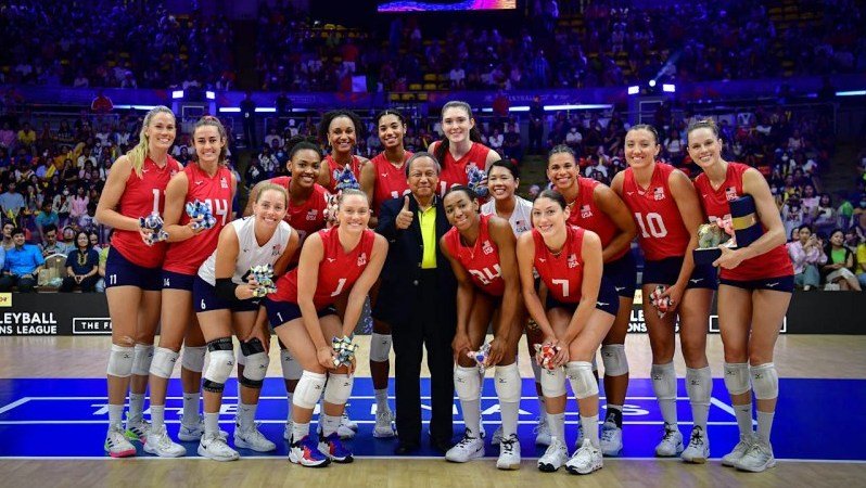 Danh sách bóng chuyền nữ Mỹ dự Volleyball Nations League 2025