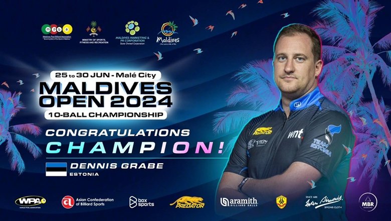 Denis Grabe thắng nghẹt thở Alex Kazakis, lên ngôi vô địch Maldives Open 2024