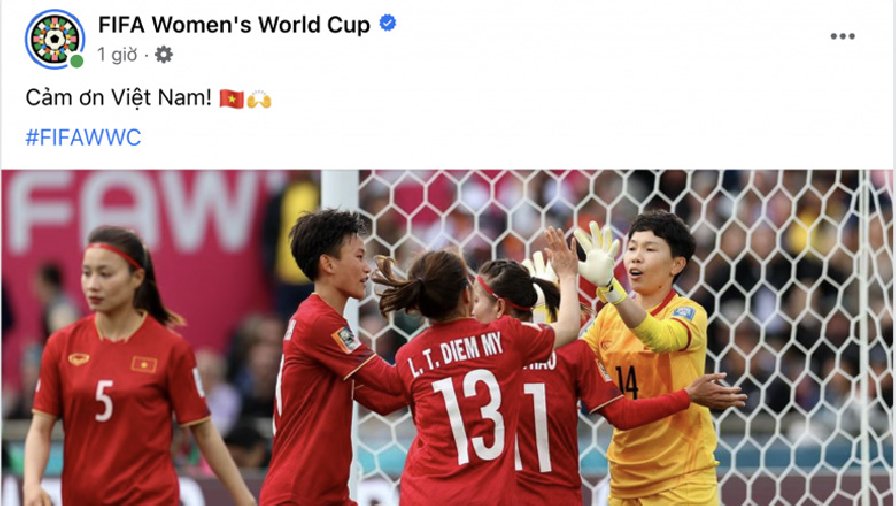 FIFA cảm ơn ĐT nữ Việt Nam