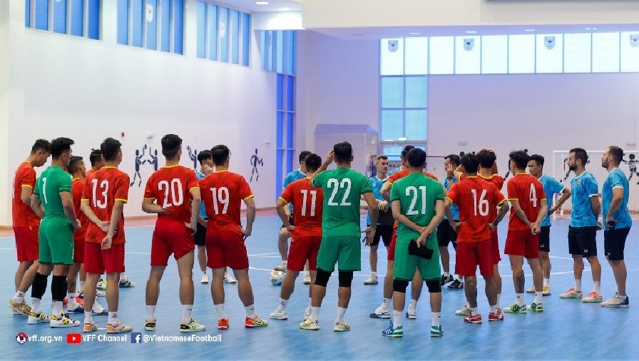 ĐT futsal Việt Nam sẵn sàng trước đại chiến Nhật Bản, tự tin giành ngôi nhất bảng