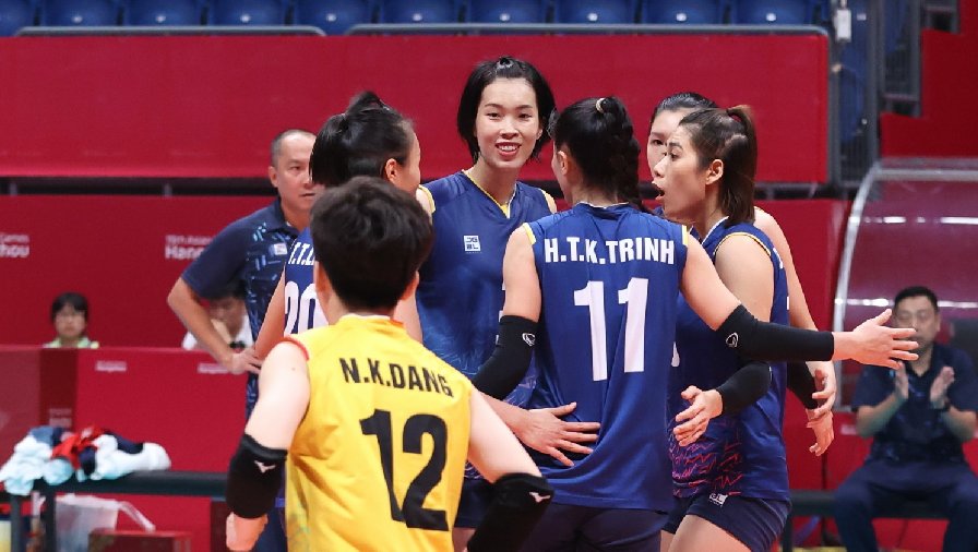 Tuyển bóng chuyền nữ Việt Nam ngược dòng lần thứ hai trong 1 tháng, Hàn Quốc lại ôm hận ở ASIAD 19