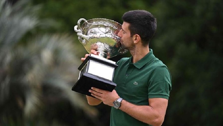 Djokovic rách 3cm gân kheo vẫn vô địch Úc Mở rộng 2023