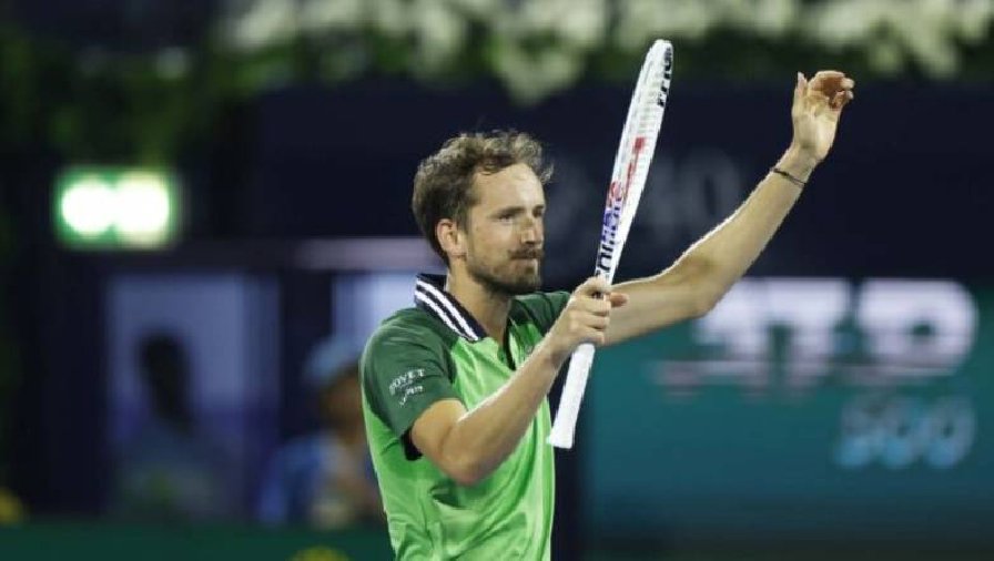 Kết quả tennis hôm nay 2/3: Medvedev dừng bước ở Bán kết Dubai Championship