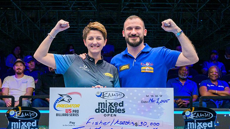 Thắng 3-0 ở chung kết, Alex Kazakis - Kelly Fisher vô địch Kamui Mixed Doubles 2025