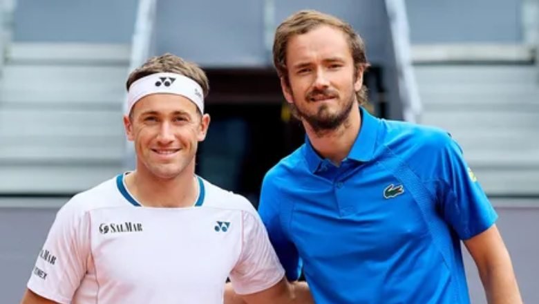 Ruud lần đầu đánh bại Medvedev, vào bán kết Madrid Open