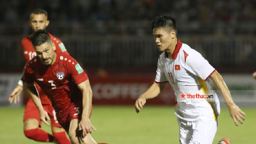 ĐT Việt Nam thăng tiến trên BXH FIFA sau trận thắng Afghanistan