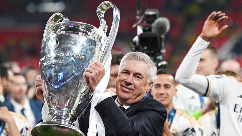 HLV Ancelotti lập kỷ lục không tưởng tại Champions League