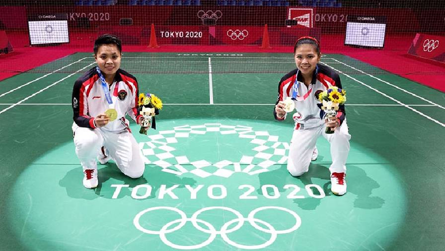 Cầu lông Indonesia sánh ngang Trung Quốc sau tấm HCV Olympic Tokyo 2021