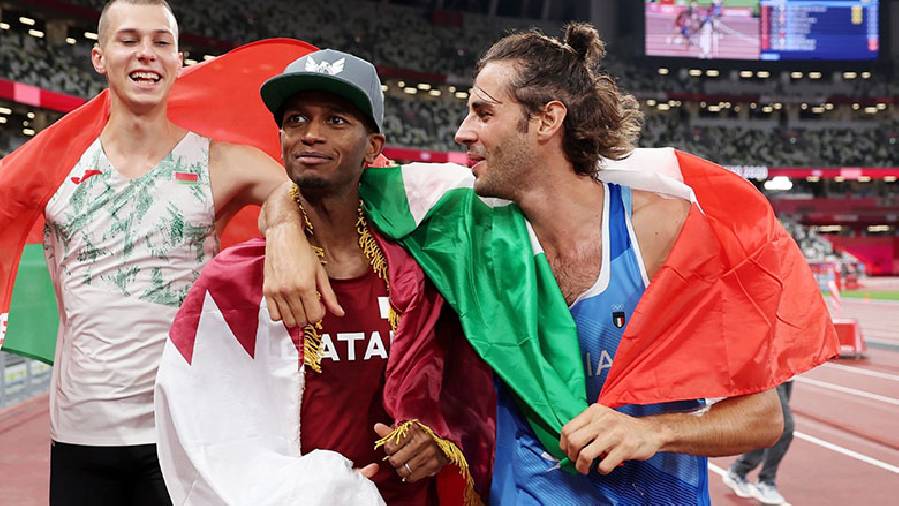 Gianmarco Tamberi và Mutaz Barshim, tình bạn đặc biệt của hai nhà vô địch Olympic Tokyo 2021