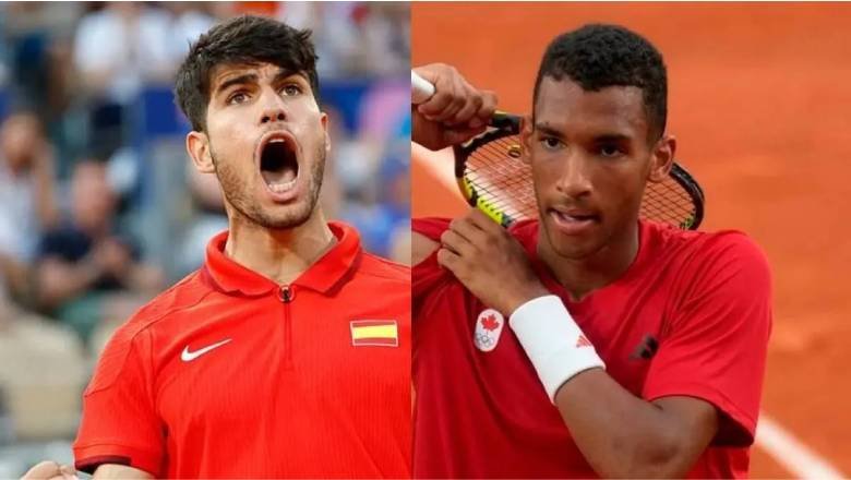 Link trực tiếp tennis Alcaraz vs Auger-Aliassime, Bán kết Olympic Paris - 18h30 ngày 2/8