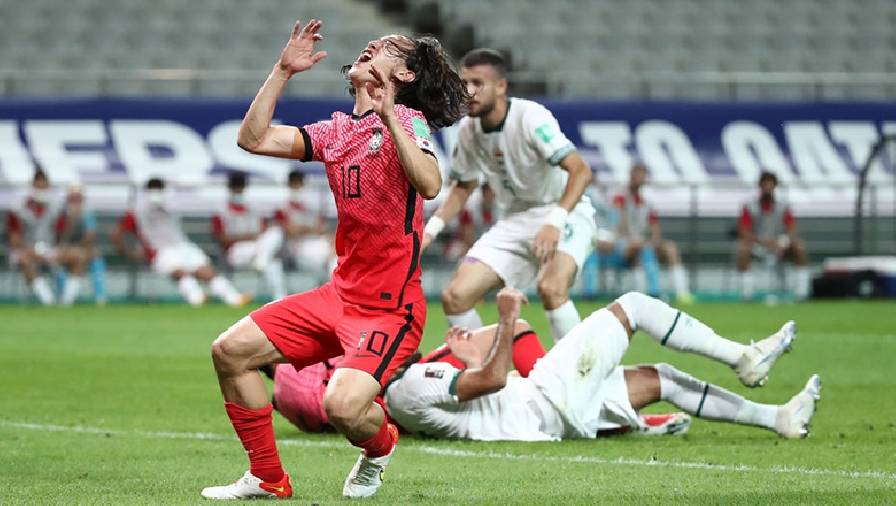 Tiền vệ số 10 tuyển Hàn Quốc gây sốc với pha bỏ lỡ ở cự ly 2m