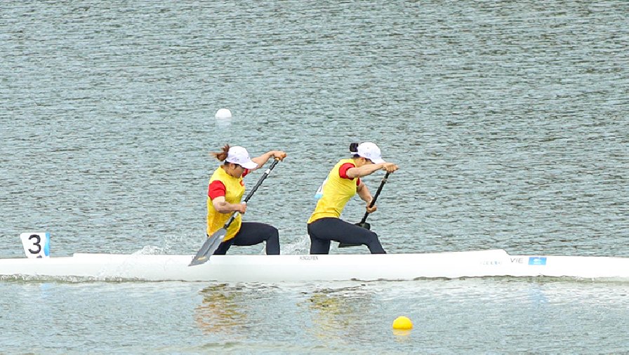Canoeing Việt Nam hụt huy chương ở ASIAD 19 dù đứng nhì sau nửa chặng đua