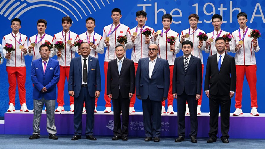Cầu lông nam Trung Quốc thắng ngược không tưởng, giành HCV đồng đội ASIAD 19