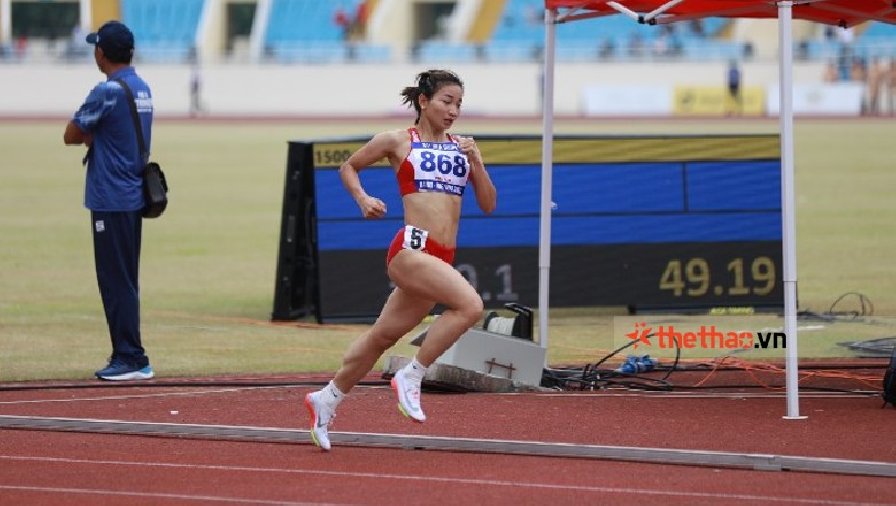 Nguyễn Thị Oanh về đích áp chót nội dung chạy 3000m vượt chướng ngại vật tại ASIAD 19