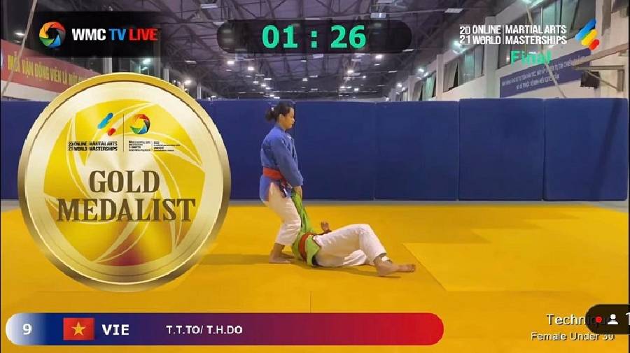 Võ thuật Việt Nam giành 5 huy chương Vàng tại Online World Martial Arts Masterships 2021