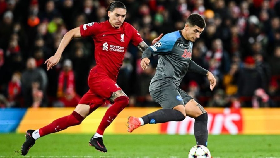 Kết quả Liverpool vs Napoli: Nunez thăng hoa, ngắt mạch bất bại