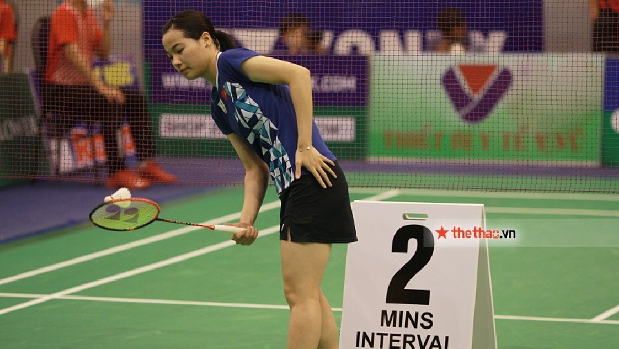Thùy Linh thắng trận đầu giải cầu lông VN Đà Thành trong 18 phút