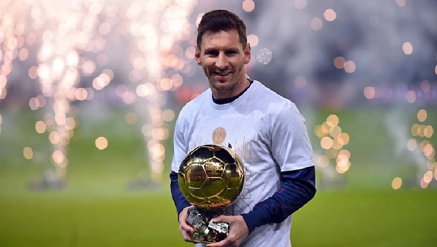 Messi ăn mừng Quả bóng vàng thứ 7 trước thềm trận PSG vs Nice