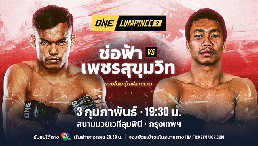 Link xem trực tiếp võ thuật ONE Championship Lumpinee 3