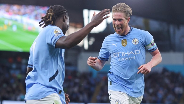 De Bruyne tỏa sáng, Man City trở lại Top 3 Ngoại hạng Anh