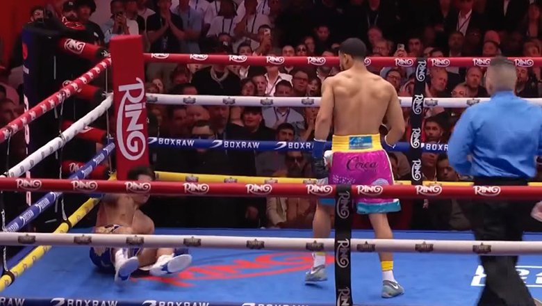 Ryan Garcia thua điểm trong ngày bị Rolando Romero đấm ngã