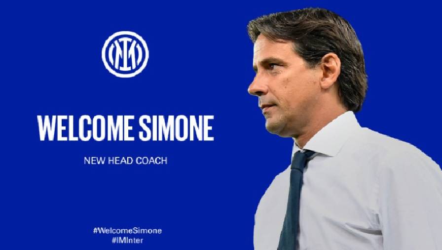 Inter Milan chính thức bổ nhiệm HLV Simone Inzaghi thay thế Antonio Conte