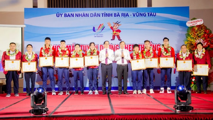 Bà Rịa - Vũng Tàu khen thưởng VĐV người địa phương ở đoàn thể thao khác tại SEA Games 31