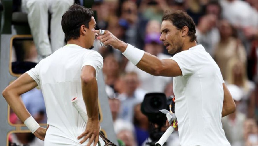 Nadal xin lỗi Sonego trong phòng thay đồ sau màn cãi vã ở vòng 3 Wimbledon 2022