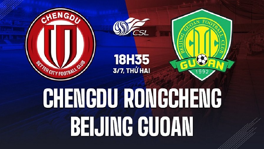 Nhận định, soi kèo Chengdu Rongcheng vs Beijing Guoan, 18h35 ngày 03/07: Chưa thể xóa dớp