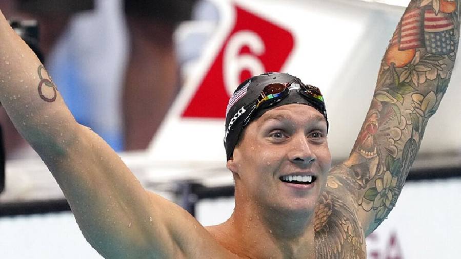 'Truyền nhân Michael Phelps' Caeleb Dressel sụt 5 cân cho 5 tấm HCV Olympic Tokyo 2021