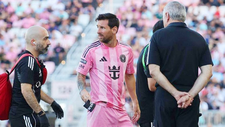 Messi rời sân sớm vì chấn thương, Inter Miami thấp thỏm lo lắng