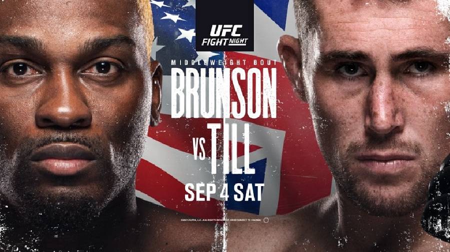 Lịch thi đấu UFC Vegas 36: Derek Brunson vs. Darren Till