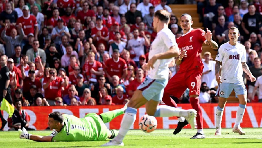 Kết quả bóng đá Liverpool vs Aston Villa: Nunez vô duyên, The Kop vẫn thắng đậm