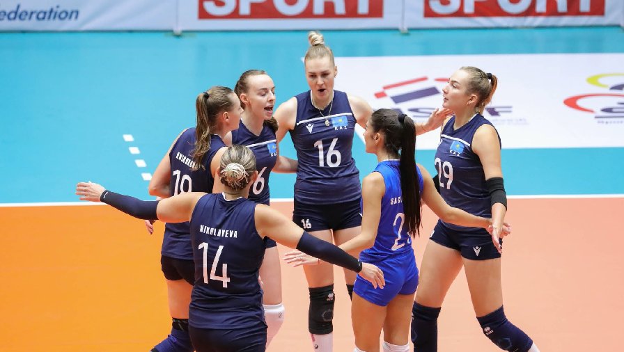 Tuyển bóng chuyền nữ Kazakhstan nỗ lực bất thành trước Nhật Bản ở giải Vô địch châu Á 2023