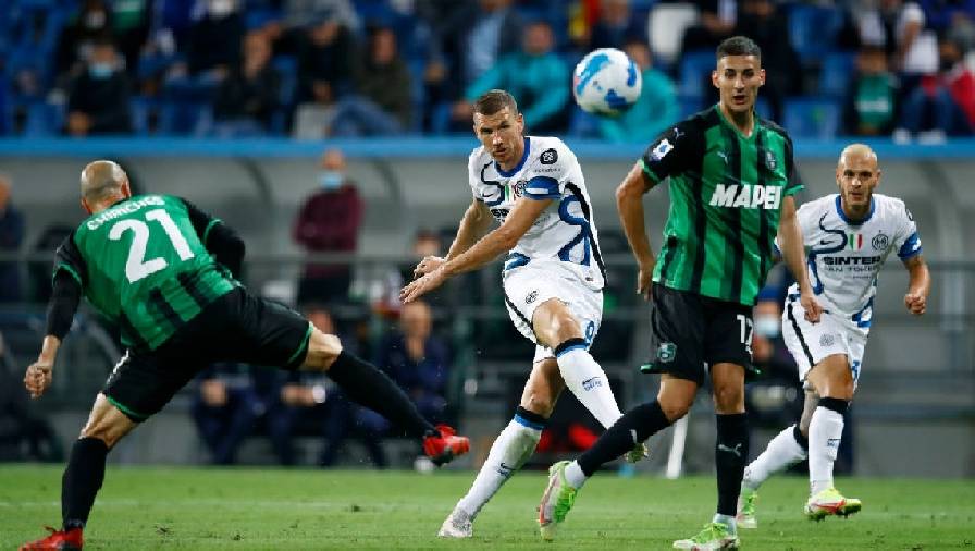 Video highlight Sassuolo vs Inter: Edin Dzeko sắm vai người hùng