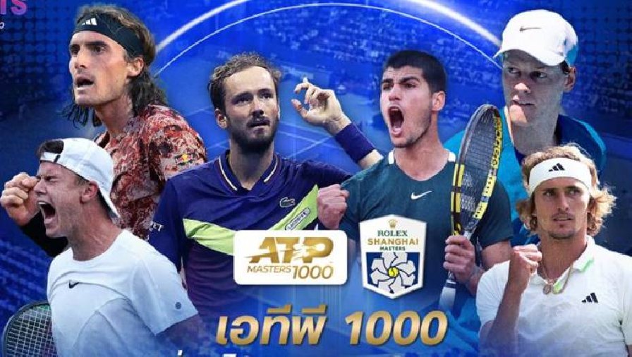 Xem trực tiếp tennis Shanghai Masters 2023 ở đâu, trên kênh nào?