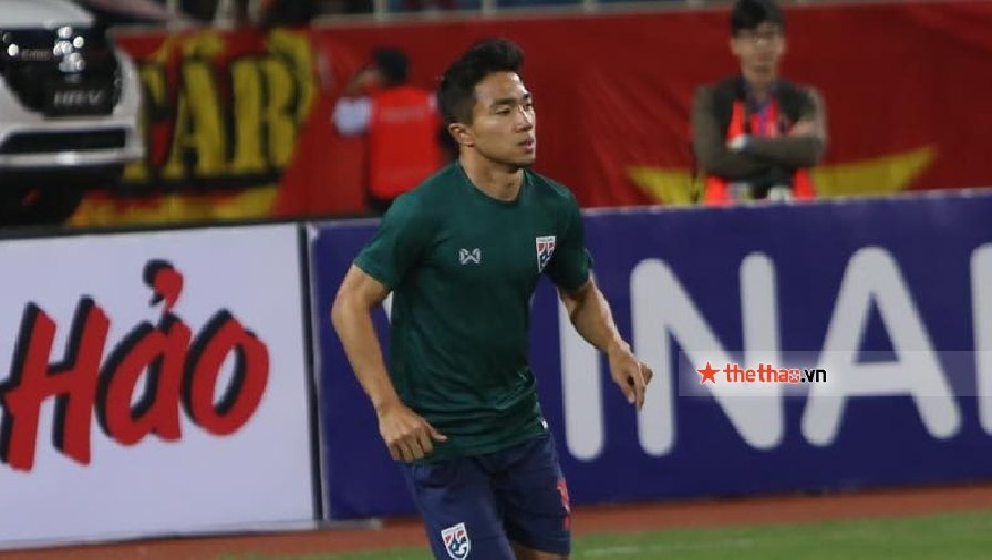 Chanathip không có tên trong danh sách sơ bộ dự AFF Cup 2022 của Thái Lan