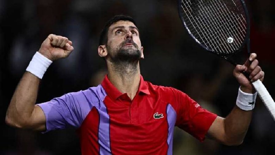 Kết quả tennis ngày 3/11: Djokovic vào Tứ kết Paris Masters