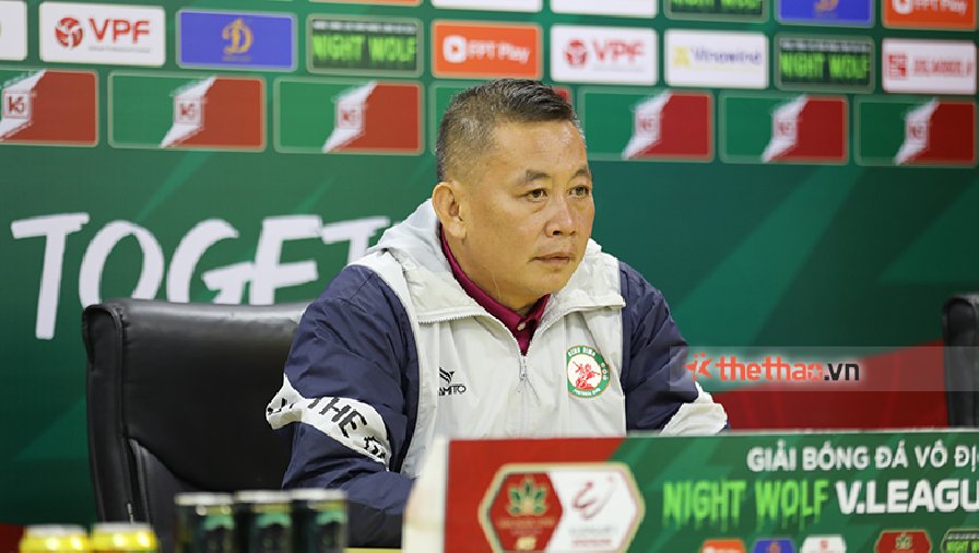 HLV Bình Định: ‘Các cầu thủ thi đấu quyết tâm khi HLV Troussier dự khán’