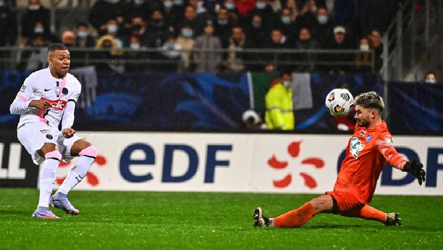 PSG đại thắng 4-0 ở Cúp quốc gia Pháp trong ngày Mbappe lập hattrick