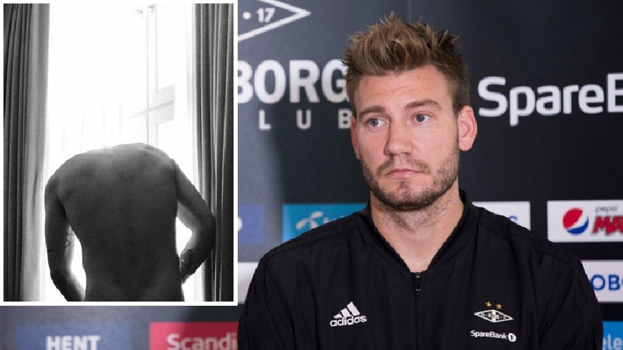 Cựu sao Arsenal Bendtner gây sốc với bức ảnh khoe thân 'trần như nhộng'
