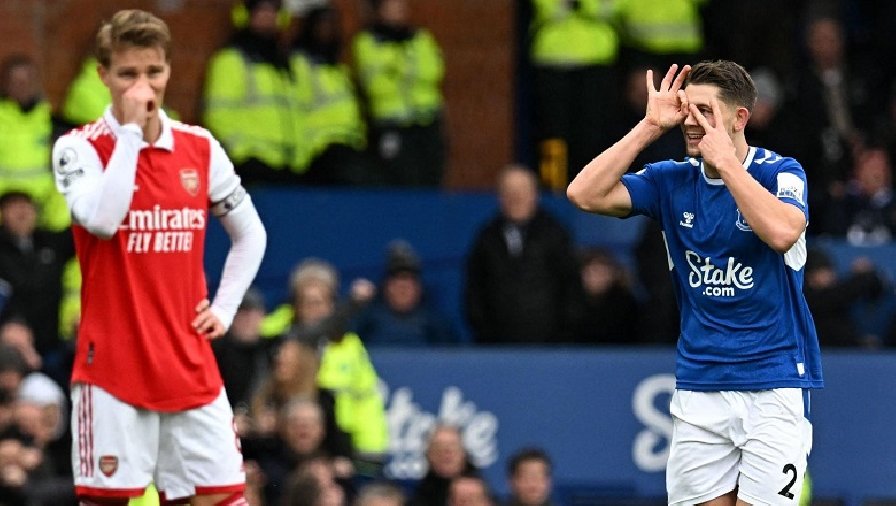 Kết quả bóng đá Everton vs Arsenal: Thay tướng đổi vận, đánh gục Pháo thủ