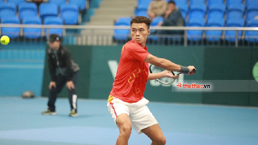 Phạm Minh Tuấn thất bại ở trận mở màn vòng play-offs Davis Cup nhóm II thế giới
