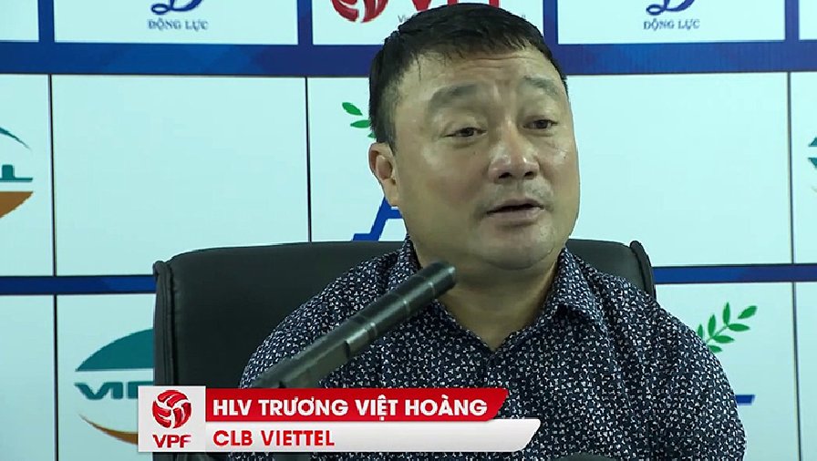 HLV Trương Việt Hoàng chỉ ra 2 nguyên nhân khiến Viettel thua Hà Nội