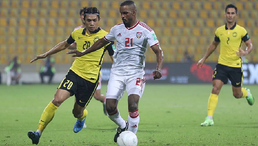Malaysia thua đậm UAE, tình thế vòng loại World Cup 2022 trở nên khó lường