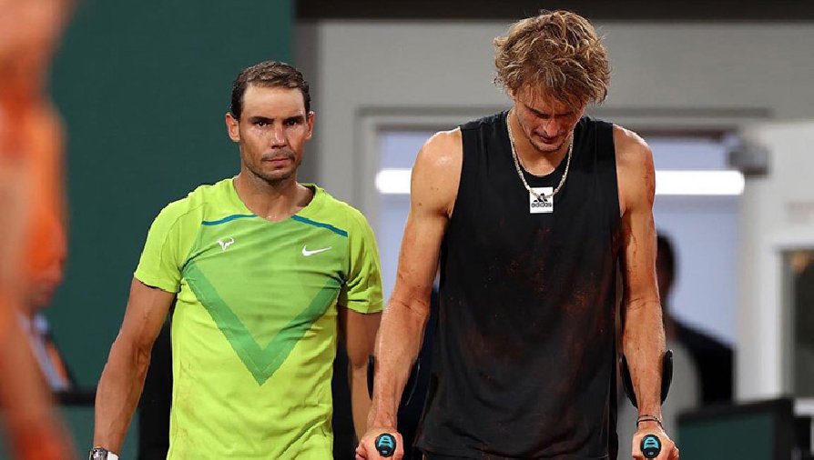Nadal: Tôi đã thấy Zverev bật khóc sau chấn thương, thật buồn cho cậu ấy