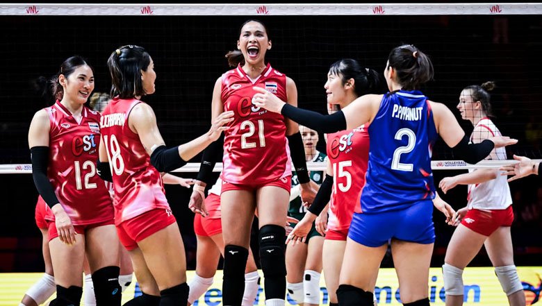 Bóng chuyền nữ Thái Lan thua trắng trận ra quân ở Volleyball Nations League 2025