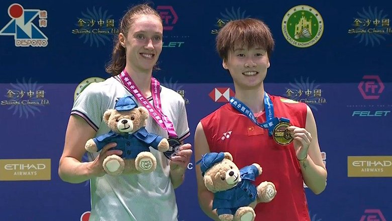 Chen Yu Fei trở lại hạng 4 thế giới sau ngôi vô địch Macau Mở rộng